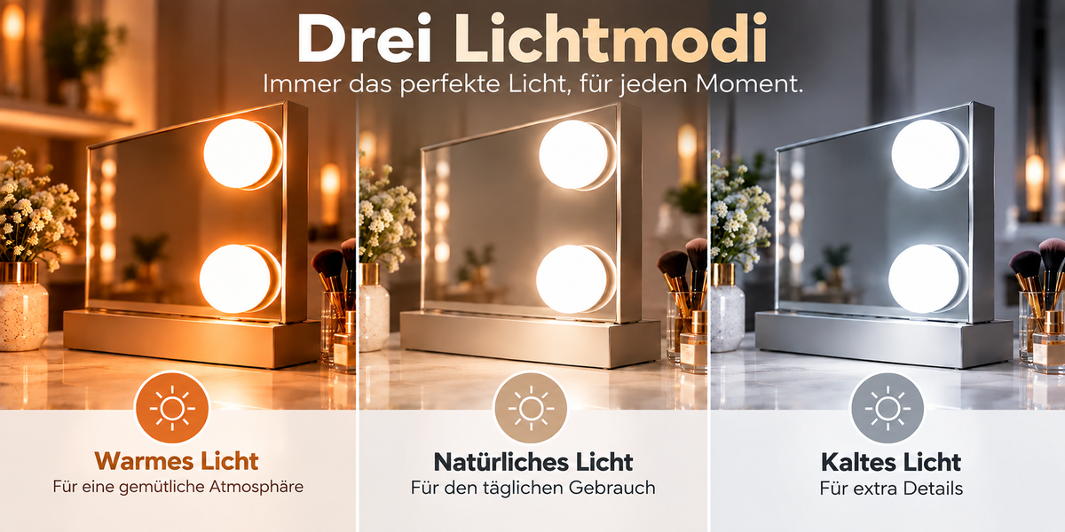 Drei Lichtmodi